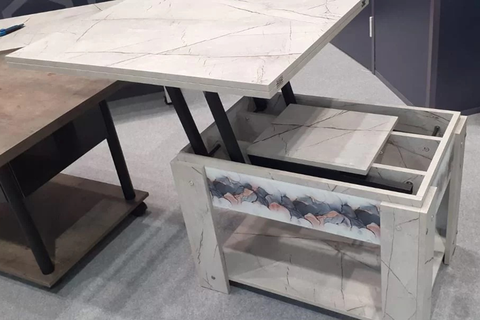 Георгин-10 Стол журнальный трансформер Айрон Рок/2669