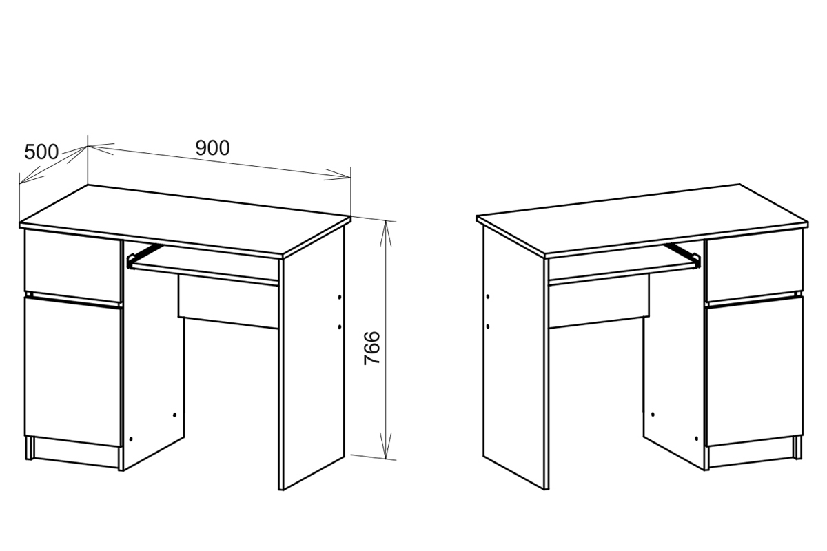 Мори Стол МС-1 Левый Графит