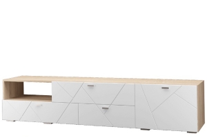Скайлайн Тумба под ТВ с 3 ящ.и 1 дв. (2100) белый
