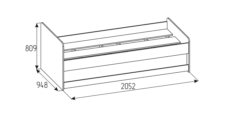 Кровать Лойс 80 90х200