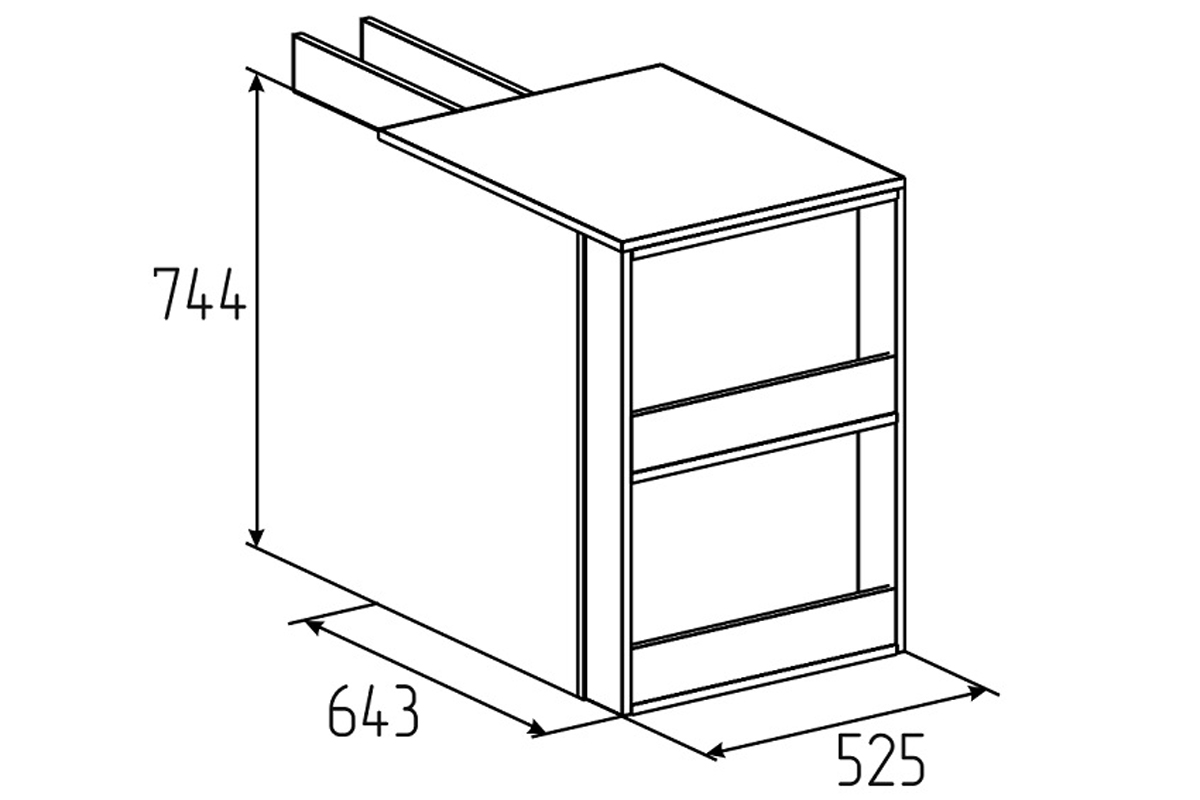 Стол приставной угловой Лойс 86