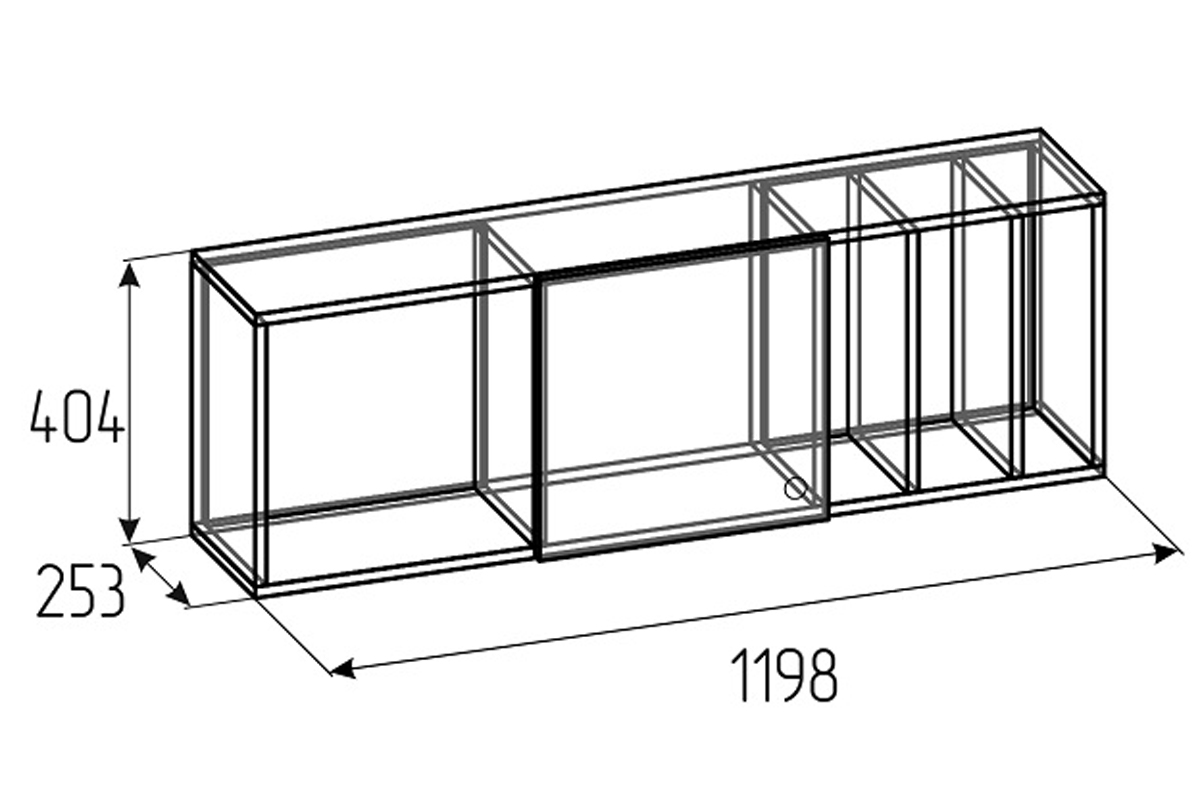 Шкаф навесной Лойс 88