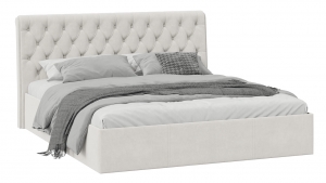 Кровать с ПМ «Скарлет» Тип 1 (с подъемным механизмом) без заглушины Велюр Бежевый