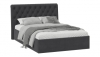 Кровать с ПМ «Скарлет» Тип 1 (с подъемным механизмом) без заглушины Велюр Графит