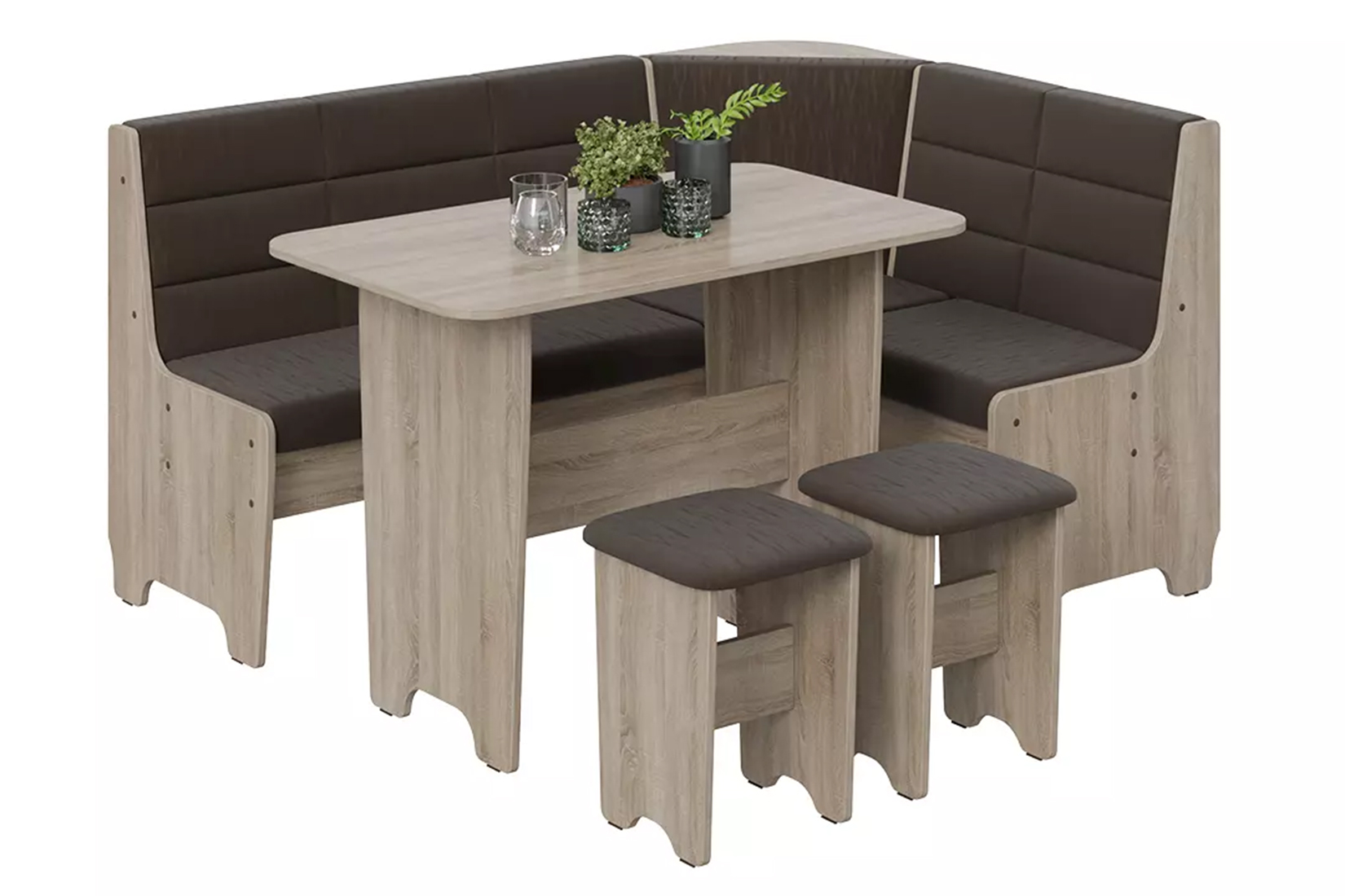 Техас Мягкий элемент кухонного уголка Тип 1/исп.2 (Кашемир Коричневый)