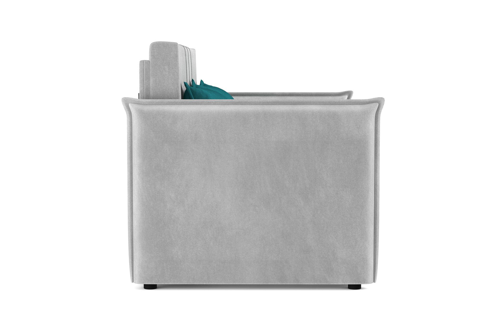 Дэнди Диван - кровать (велюр тенерифе грей / велюр тенерифе изумруд)