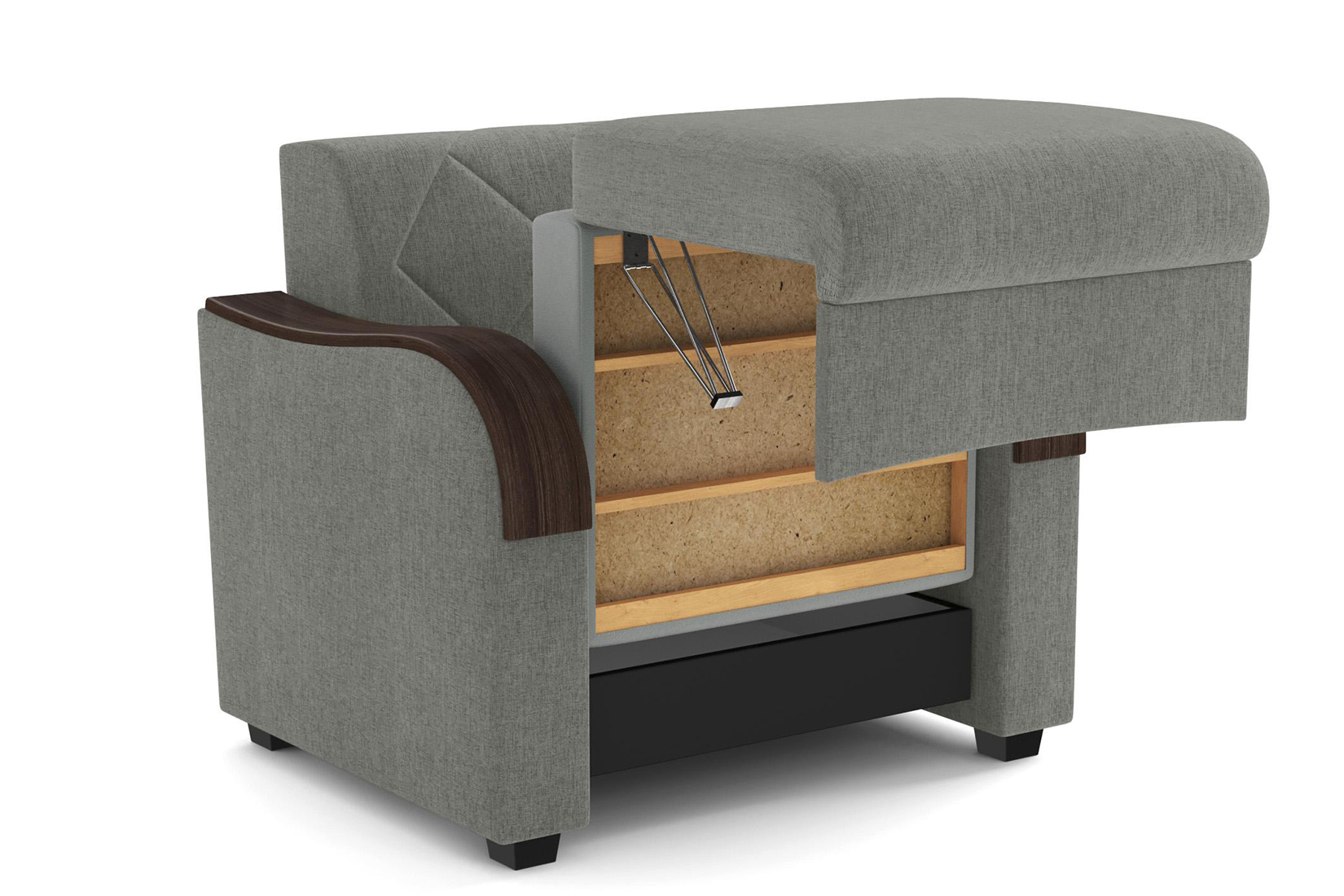 Марракеш Кресло - кровать (жаккард тесла серый)