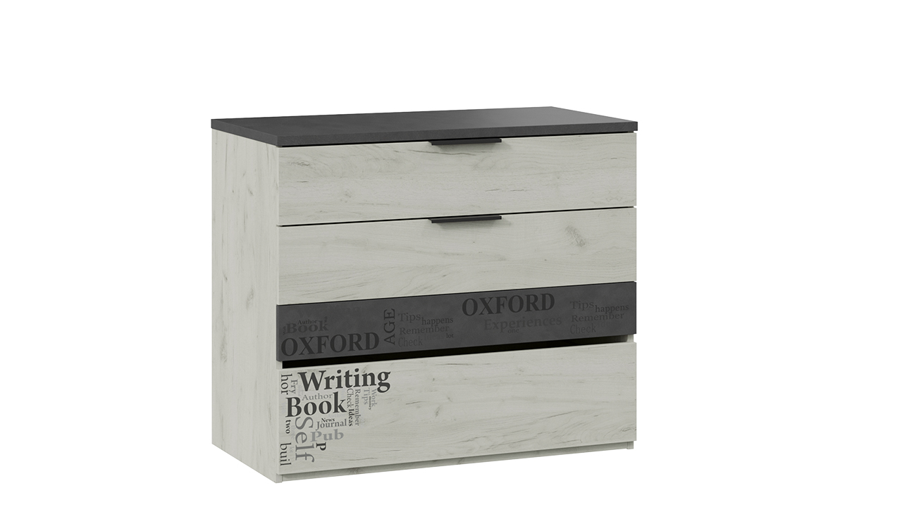 Оксфорд-2 Комод Дуб крафт белый/Матера