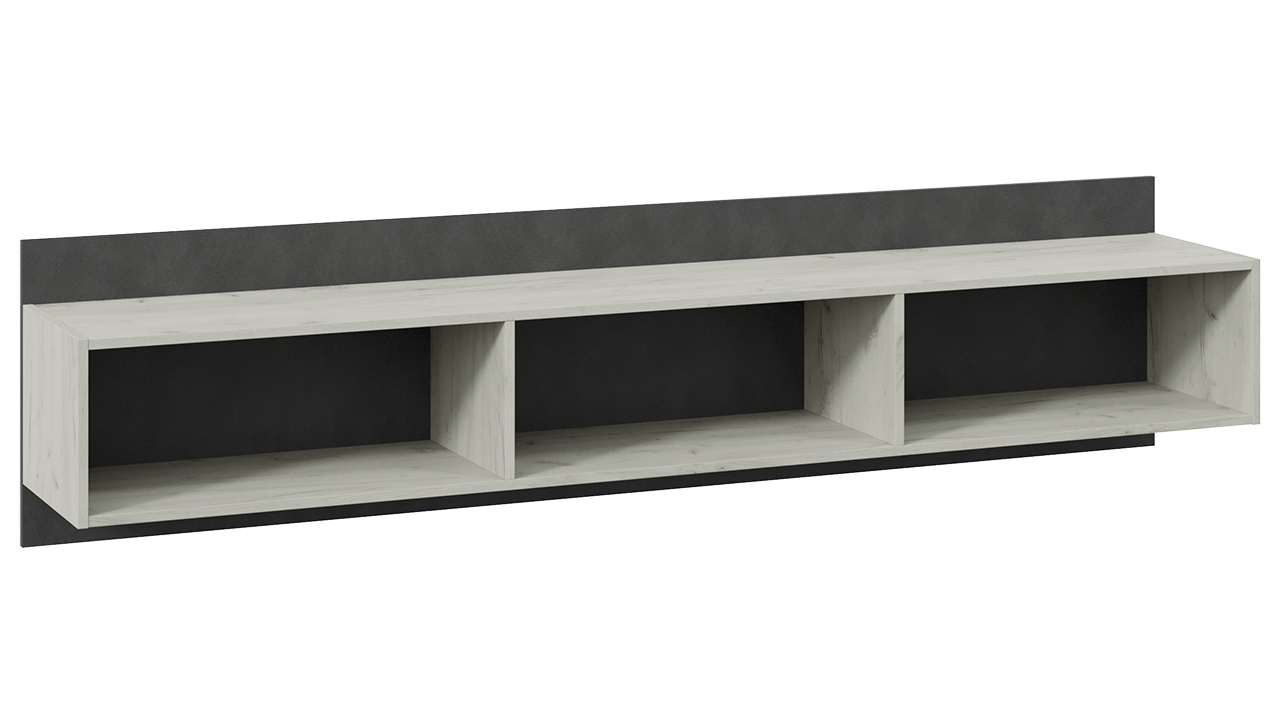 Оксфорд-2 Полка навесная Дуб крафт белый/Матера