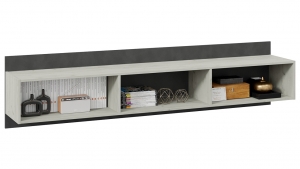 Оксфорд-2 Полка навесная Дуб крафт белый/Матера