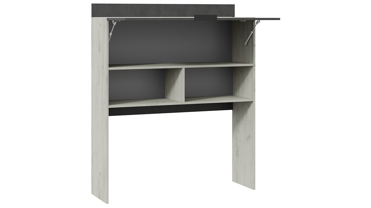 Оксфорд-2 Шкаф навесной (настольный) Дуб крафт белый/Матера