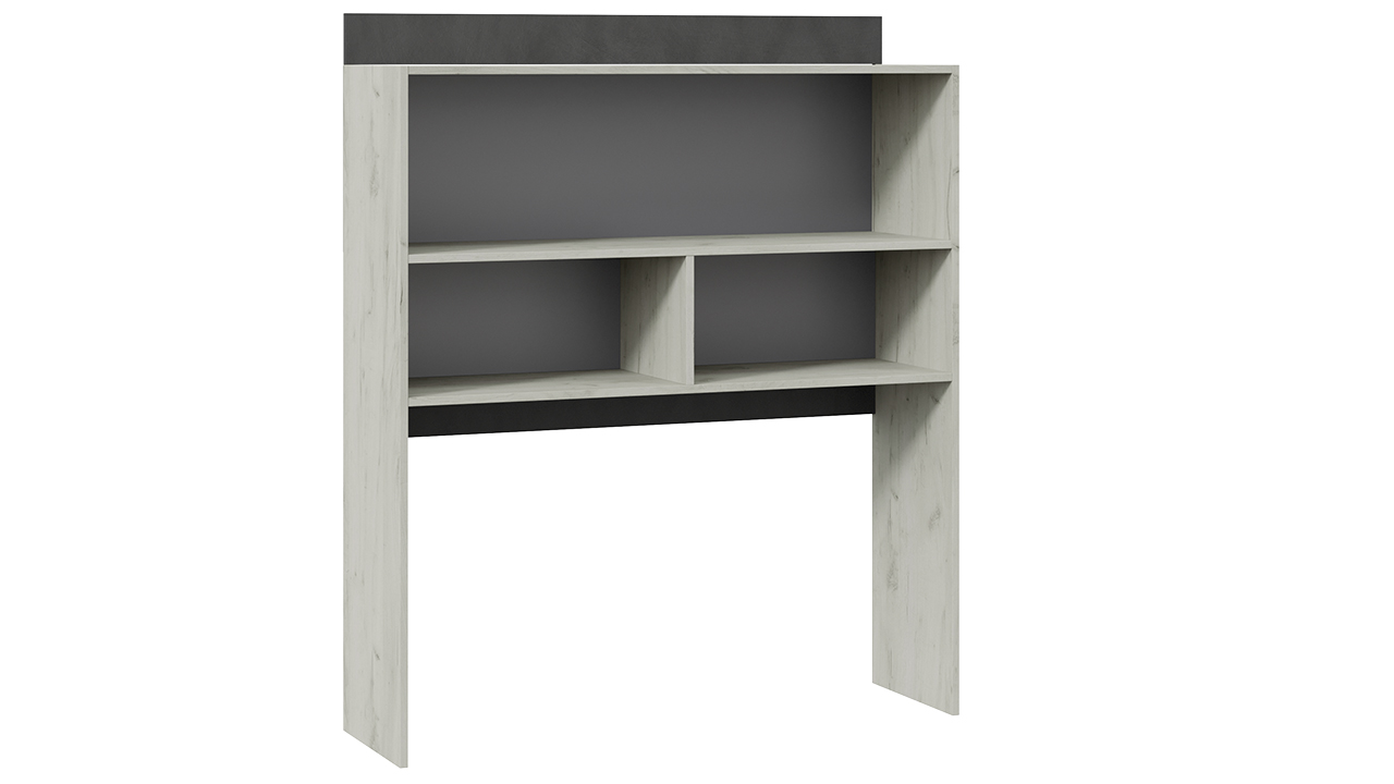 Оксфорд-2 Шкаф навесной (настольный) Дуб крафт белый/Матера