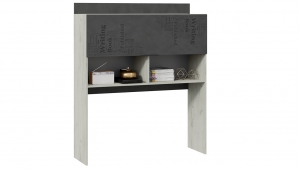 Оксфорд-2 Шкаф навесной (настольный) Дуб крафт белый/Матера