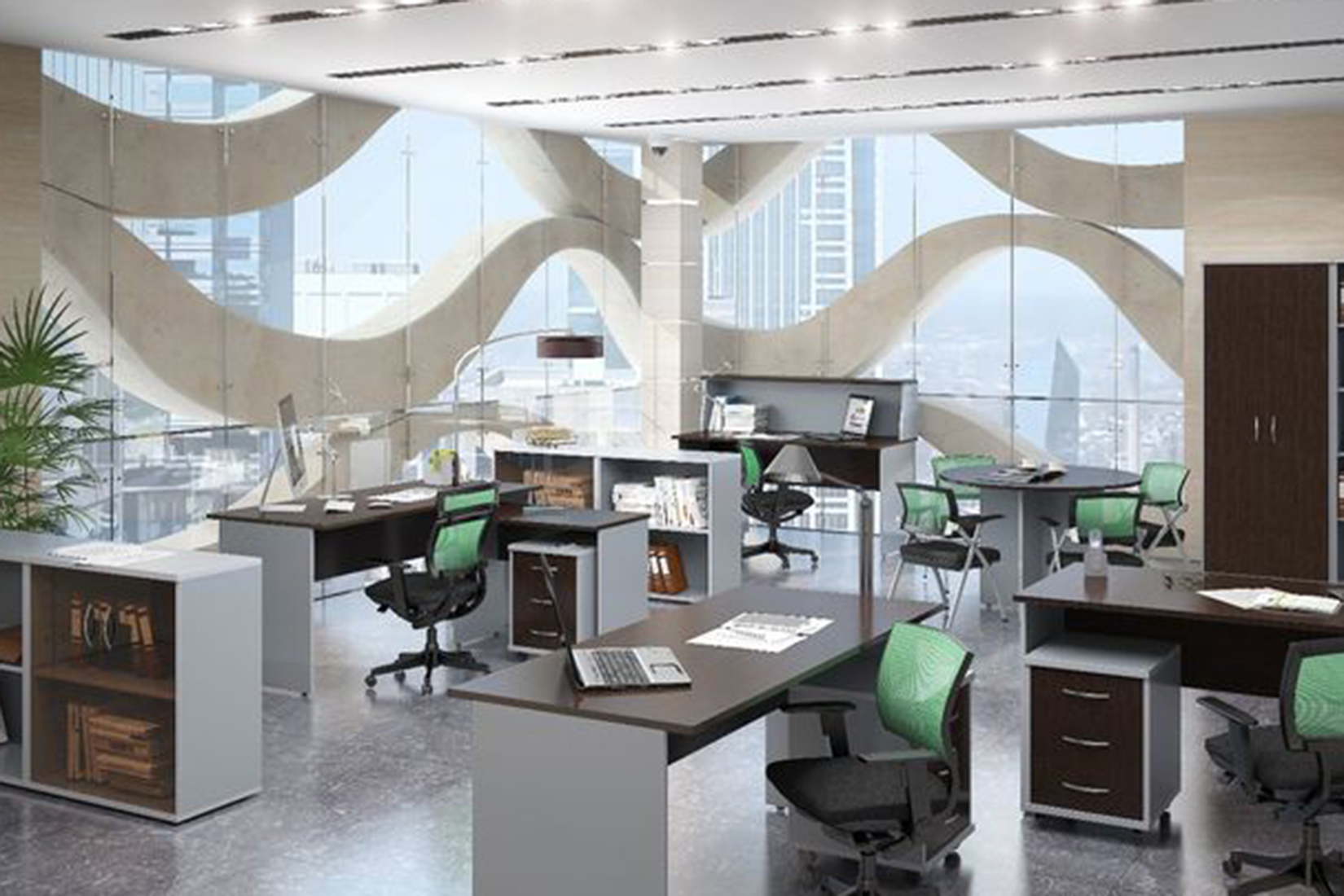 IMAGO СА-4 Стол 160 криволлинейный Правый Венге Магия /Металлик