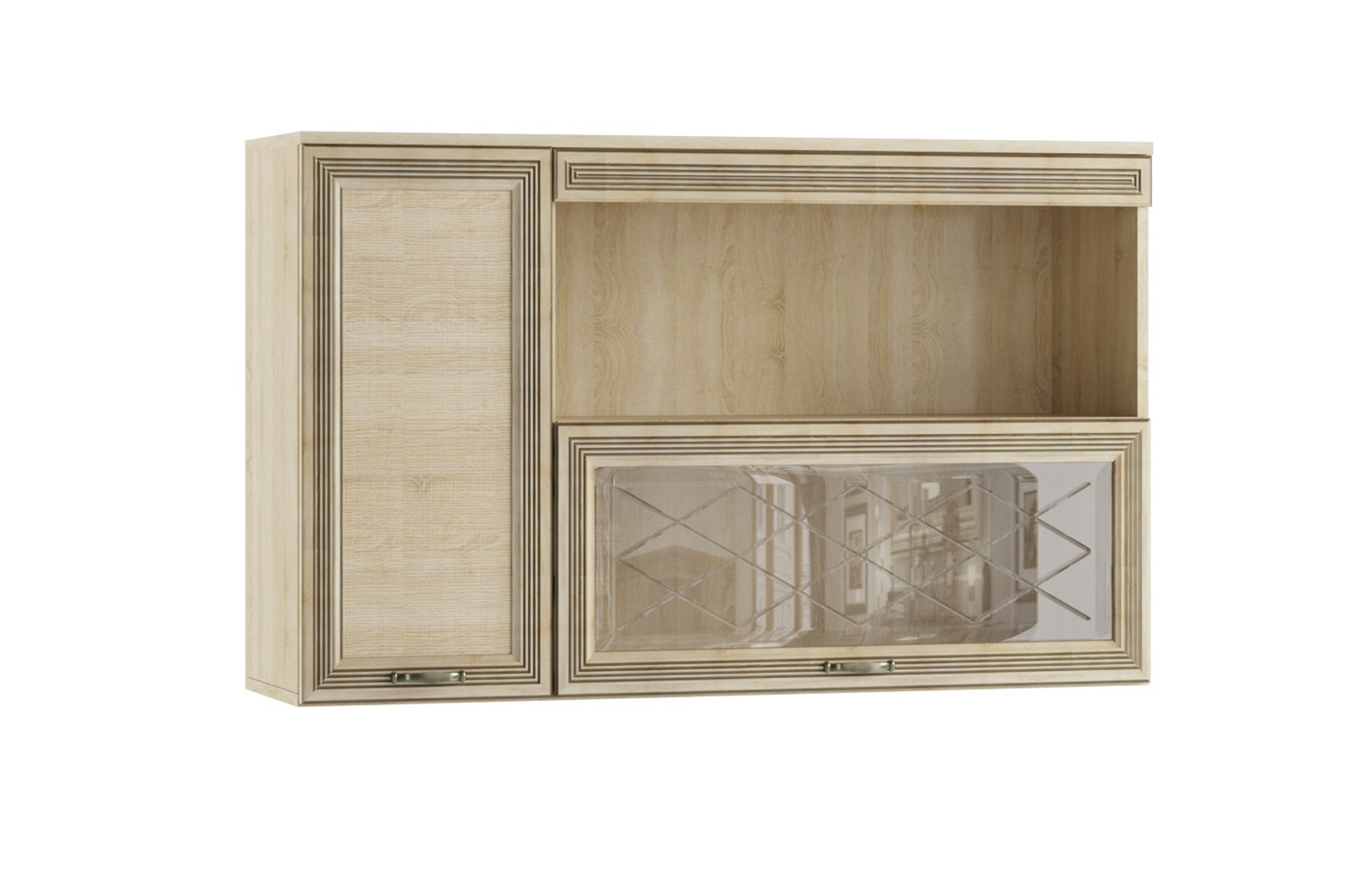 Полка навесная Ливорно ЛН-4, дуб