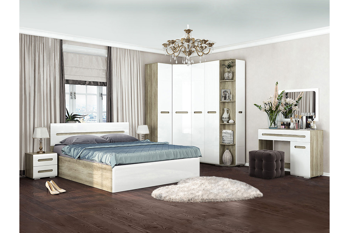 Тумба прикроватная Наоми ТБ-15, белый глянец