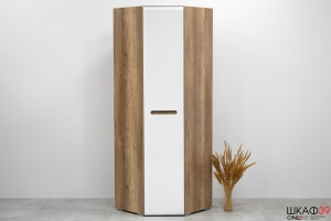 Шкаф угловой Наоми ШК-21, белый глянец