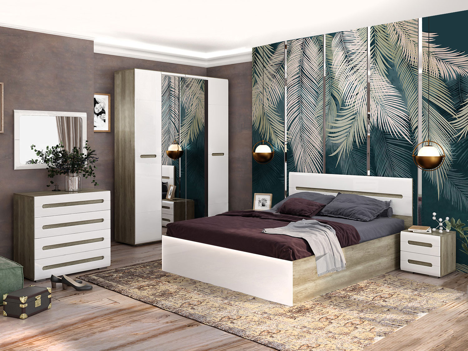 Зеркало Наоми З-03, белый