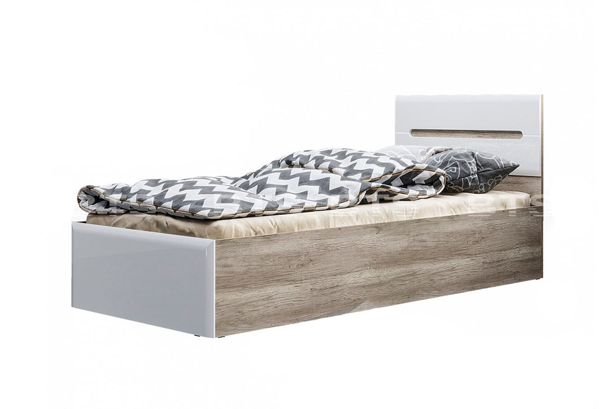 Кровать с настилом Наоми КР-12 90х200, белый