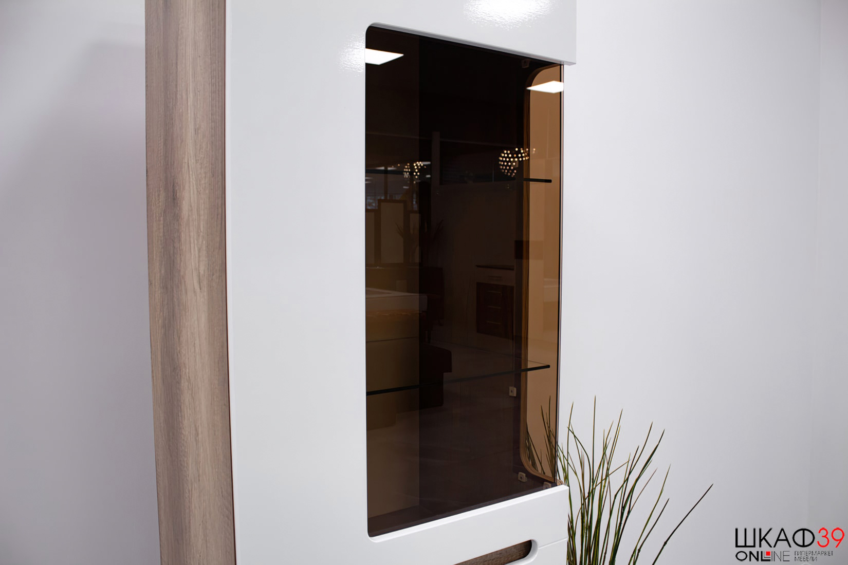 Шкаф для посуды Наоми ШК-23, белый глянец