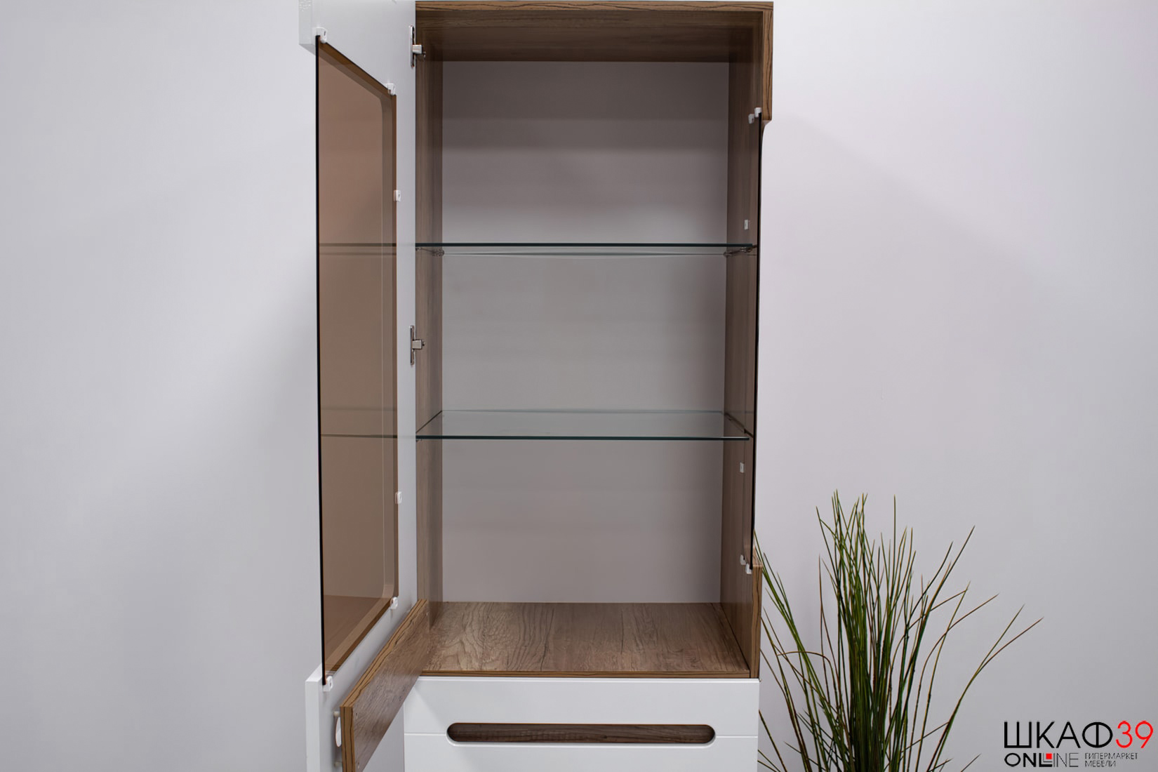 Шкаф для посуды Наоми ШК-23, белый глянец