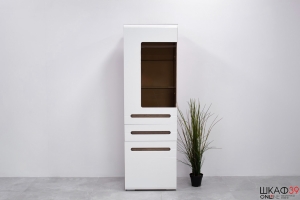 Шкаф для посуды Наоми ШК-23, белый глянец