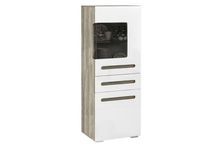 Шкаф для посуды Наоми ШК-24, белый глянец