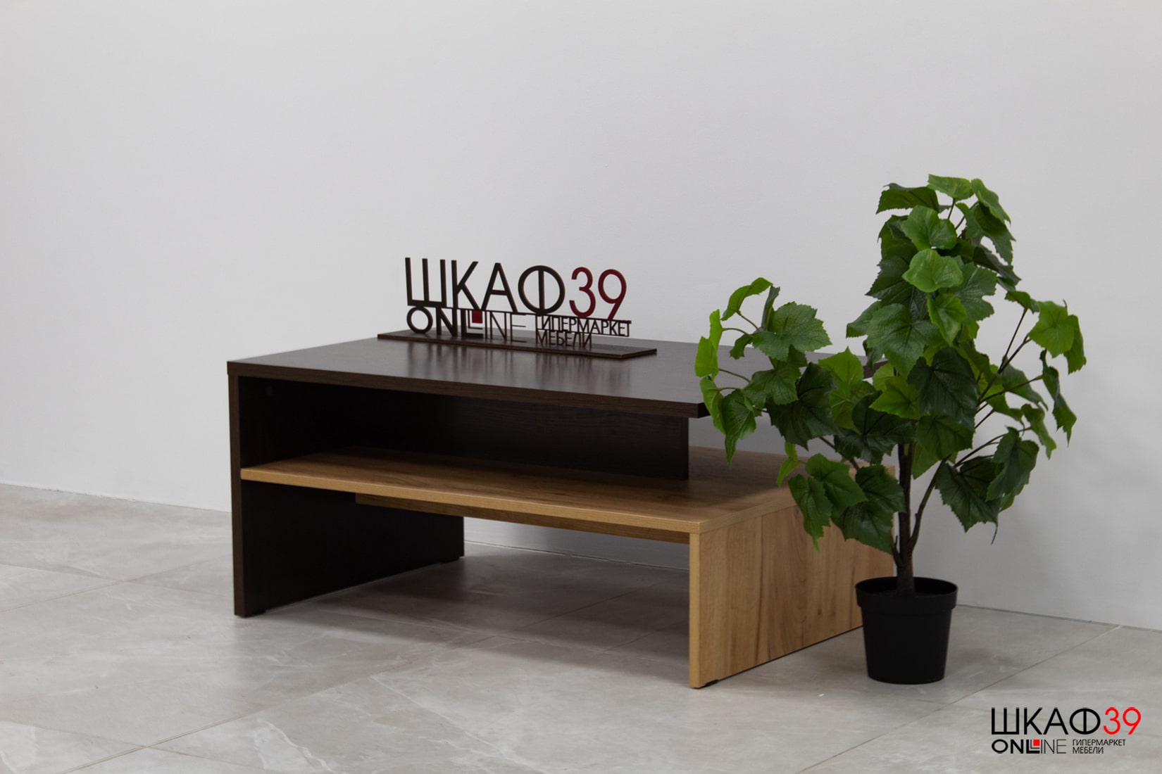 Лайт Стол журнальный 03.234 венге/дуб крафт золотой