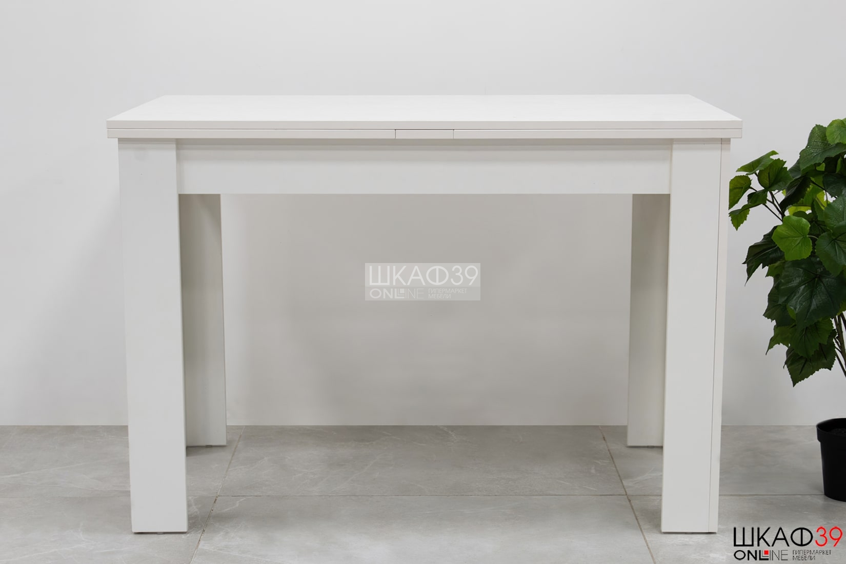 Промо тип 4 Стол раздвижной (Белый/Белый)