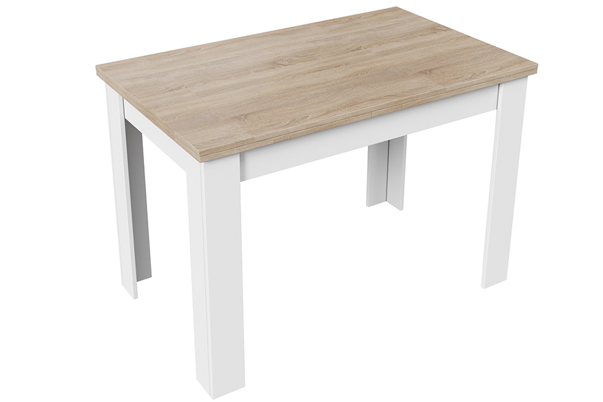 Промо тип 4 Стол раздвижной (Белый/Дуб сонома светлый)