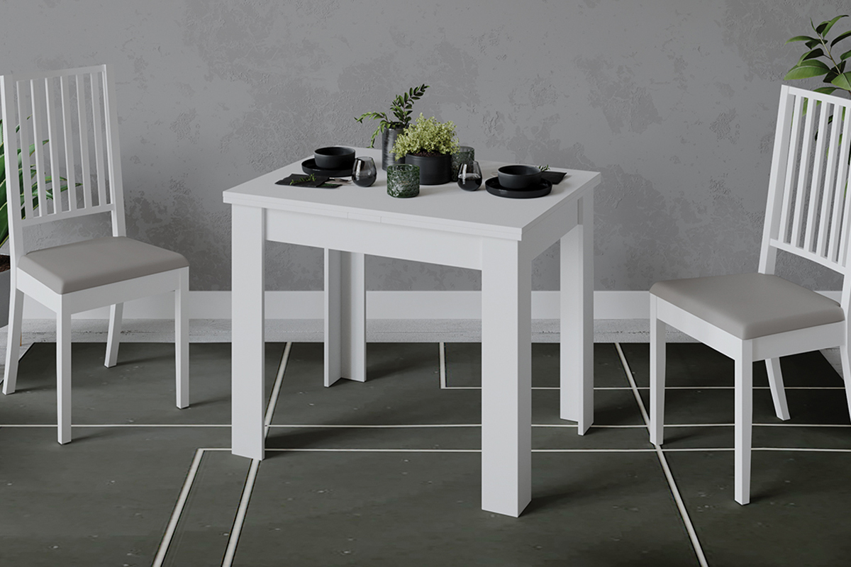 Промо тип 3 Стол раздвижной Белый