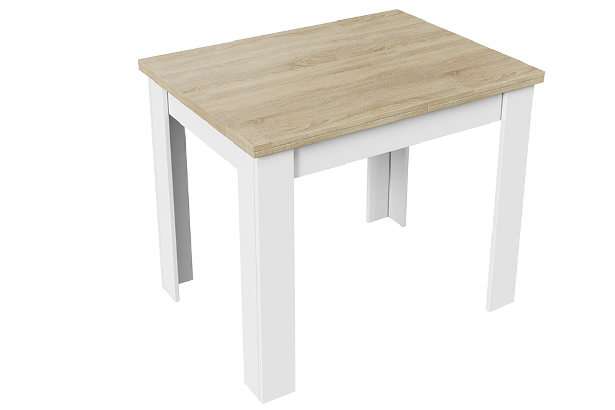 Промо тип 3 Стол раздвижной (Белый/Дуб сонома светлый)
