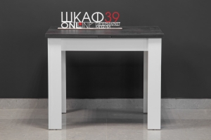 Промо тип 3 Стол раздвижной (Белый/Ателье темный)