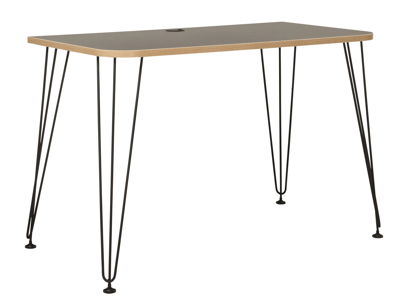 Стол компьютерный Базис 3 12.66 цвет белый чёрный/дуб сонома