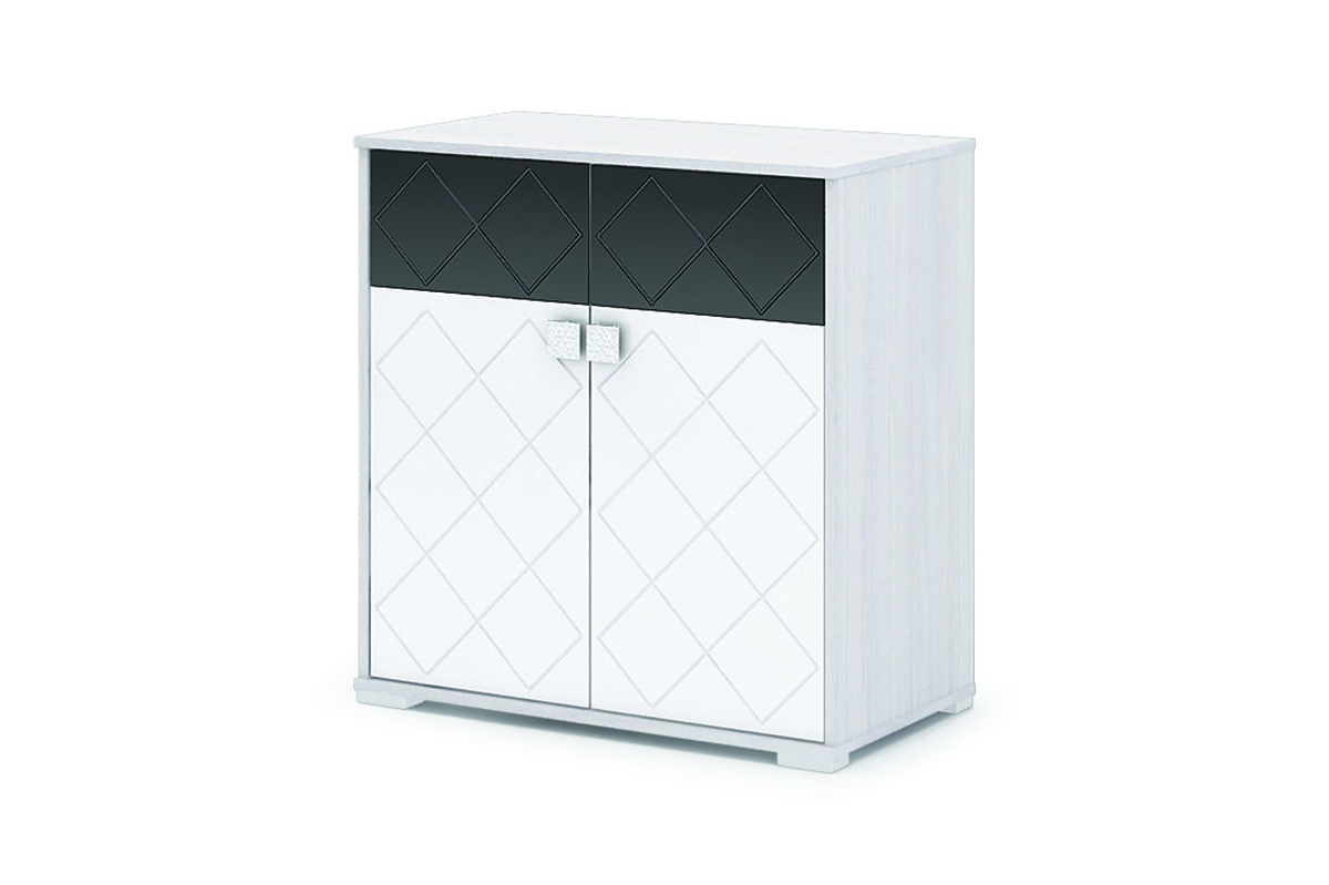 Сальма Комод КМ 021 белый глянец/анкор