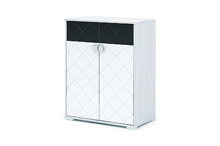 Сальма Комод КМ 022 белый глянец/анкор