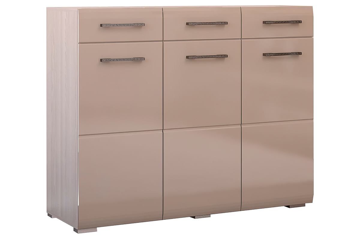 Симба Комод 3 ящика кофе/шимо темн