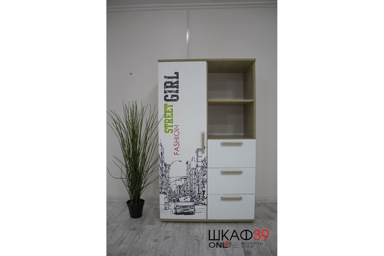 Шкаф многофункциональный Сенди ШК-10 SRTEET GIRL