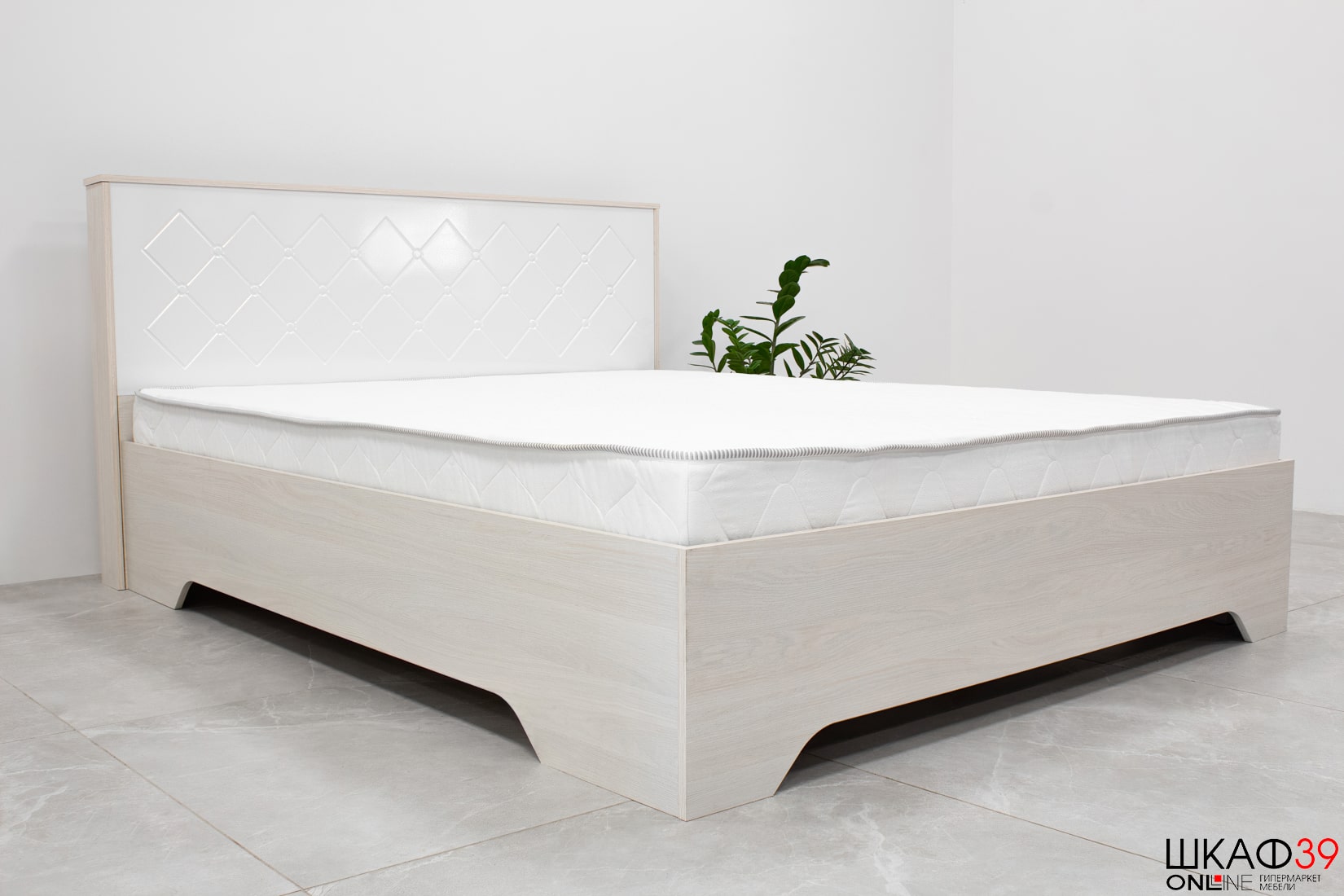 Сальма Кровать с подъемным механизмом КР 026 (160*200) белый глянец/анкор