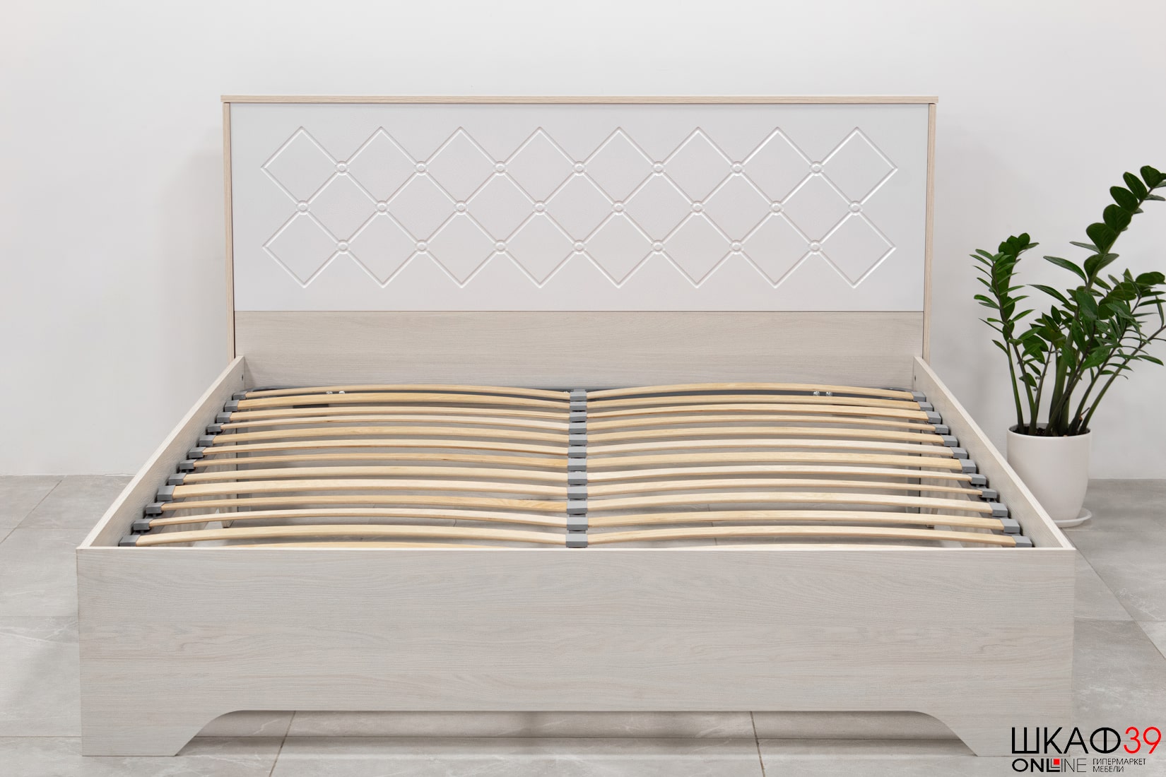 Сальма Кровать с подъемным механизмом КР 026 (160*200) белый глянец/анкор