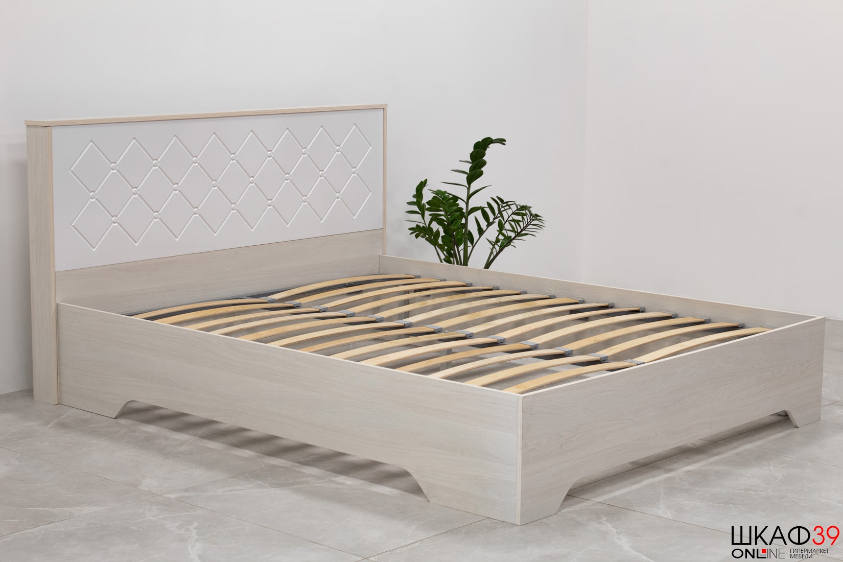 Сальма Кровать с подъемным механизмом КР 026 (160*200) белый глянец/анкор