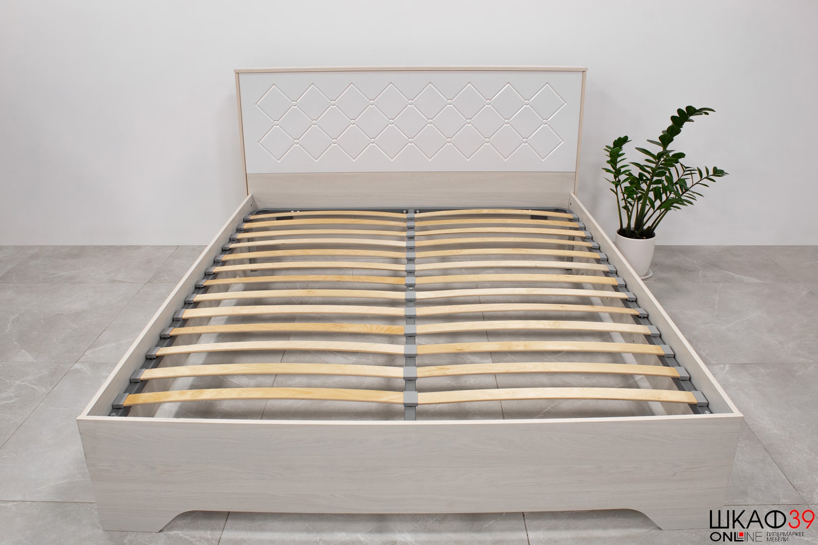 Сальма Кровать с подъемным механизмом КР 026 (160*200) белый глянец/анкор