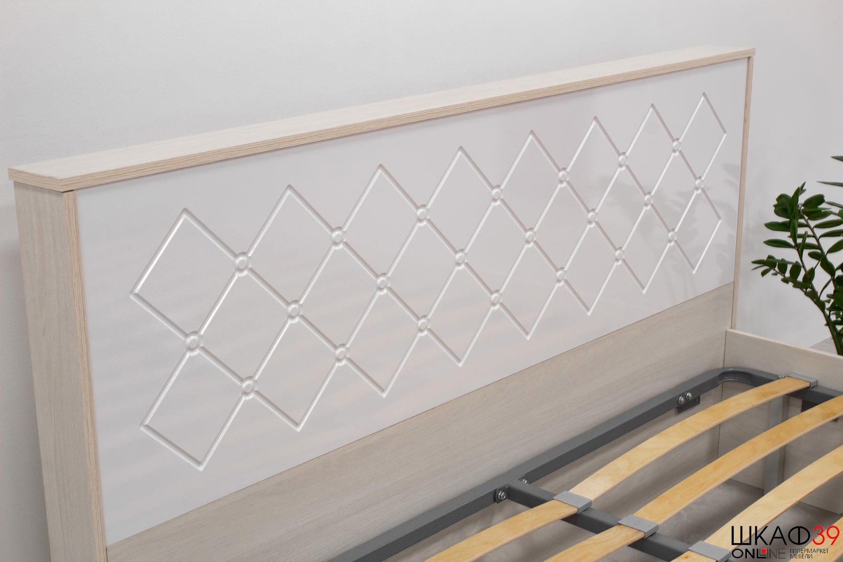 Сальма Кровать с подъемным механизмом КР 026 (160*200) белый глянец/анкор