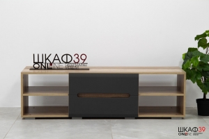 Тумба для ТВ с полками Наоми ТБ-16, графит