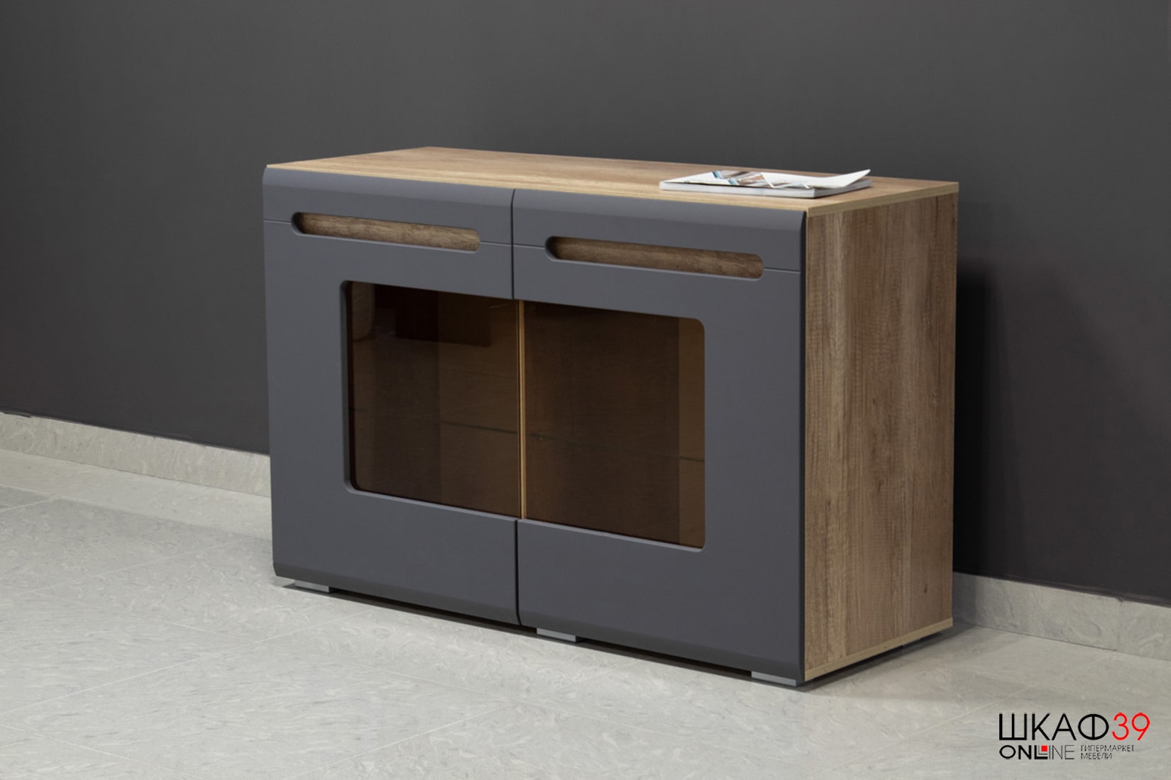 Комод Наоми КМ-10, Дуб каньон/Графит нубук