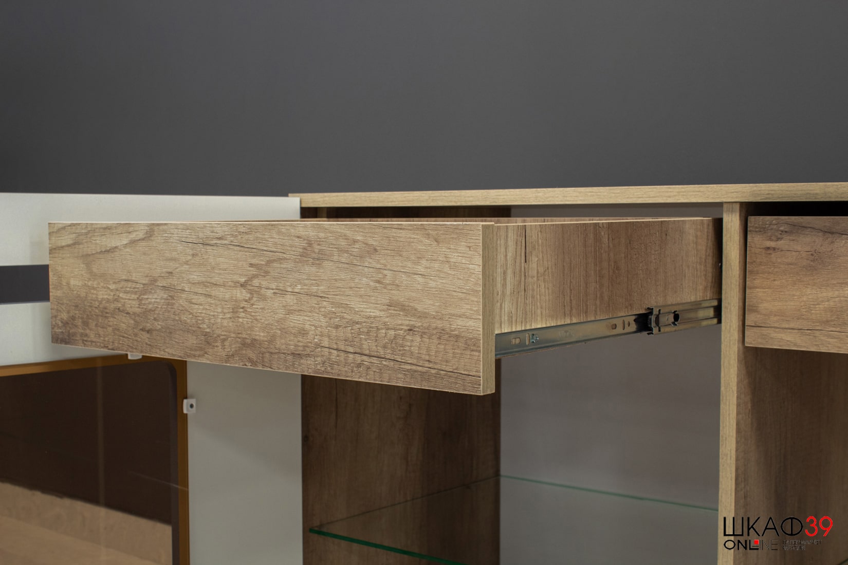 Комод Наоми КМ-10, Дуб каньон/Графит нубук