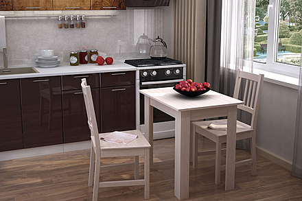 Стол кухонный шимо светлый