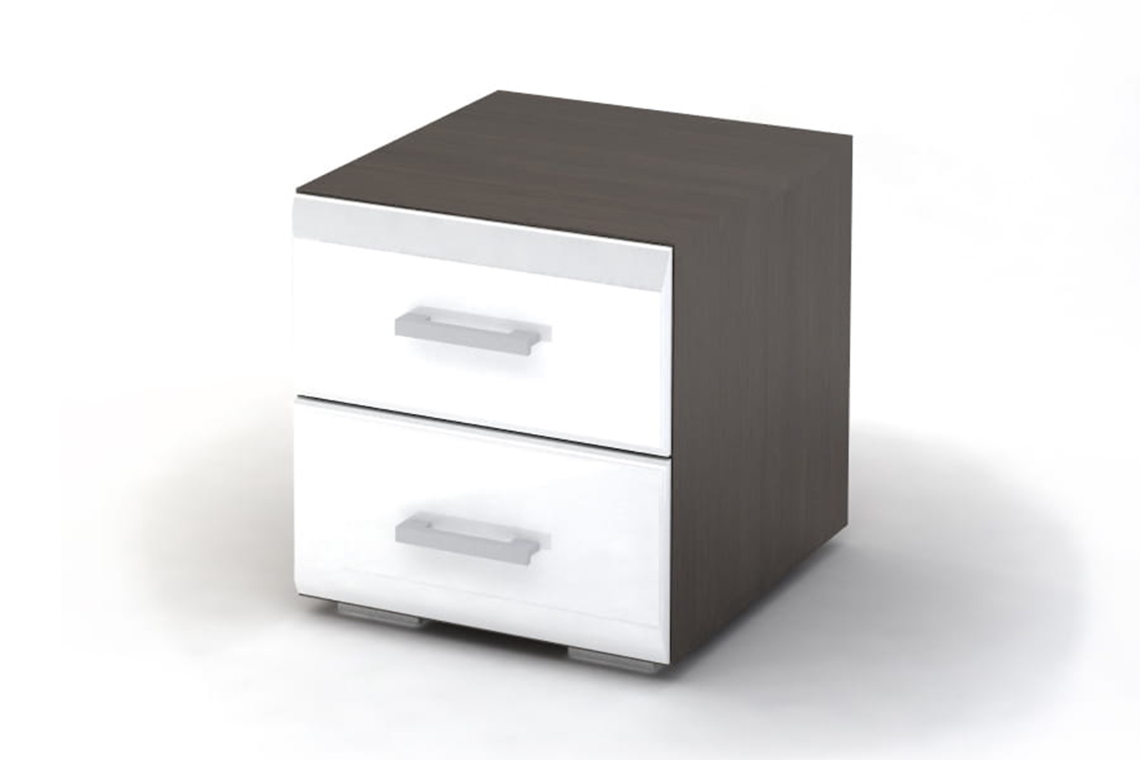 Вегас Тумба белый глянец/венге СМ