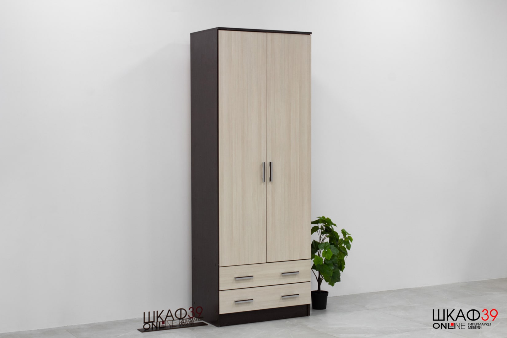 Шкаф ДУЭТ платяной Венге/лоредо