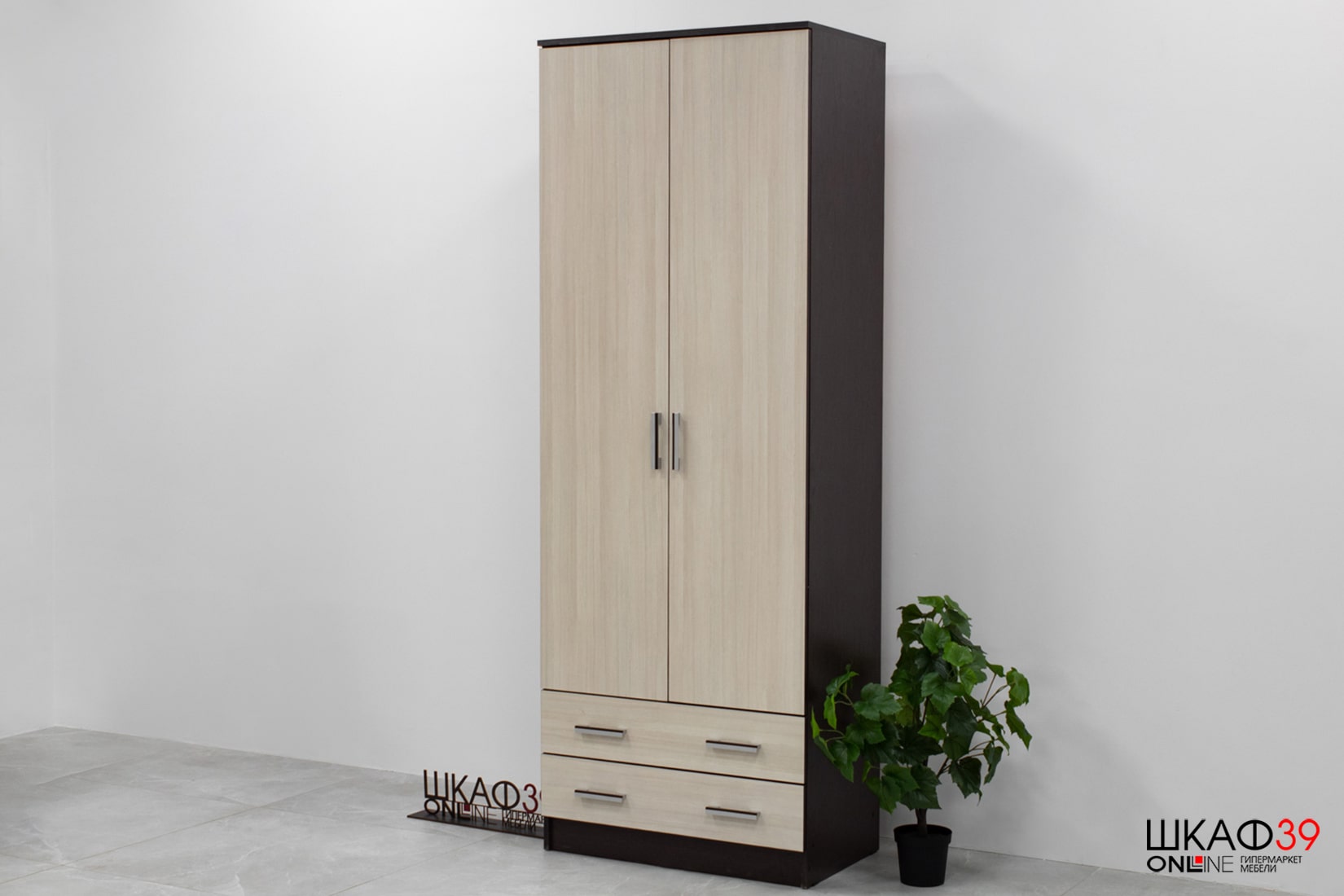 Шкаф ДУЭТ платяной Венге/лоредо